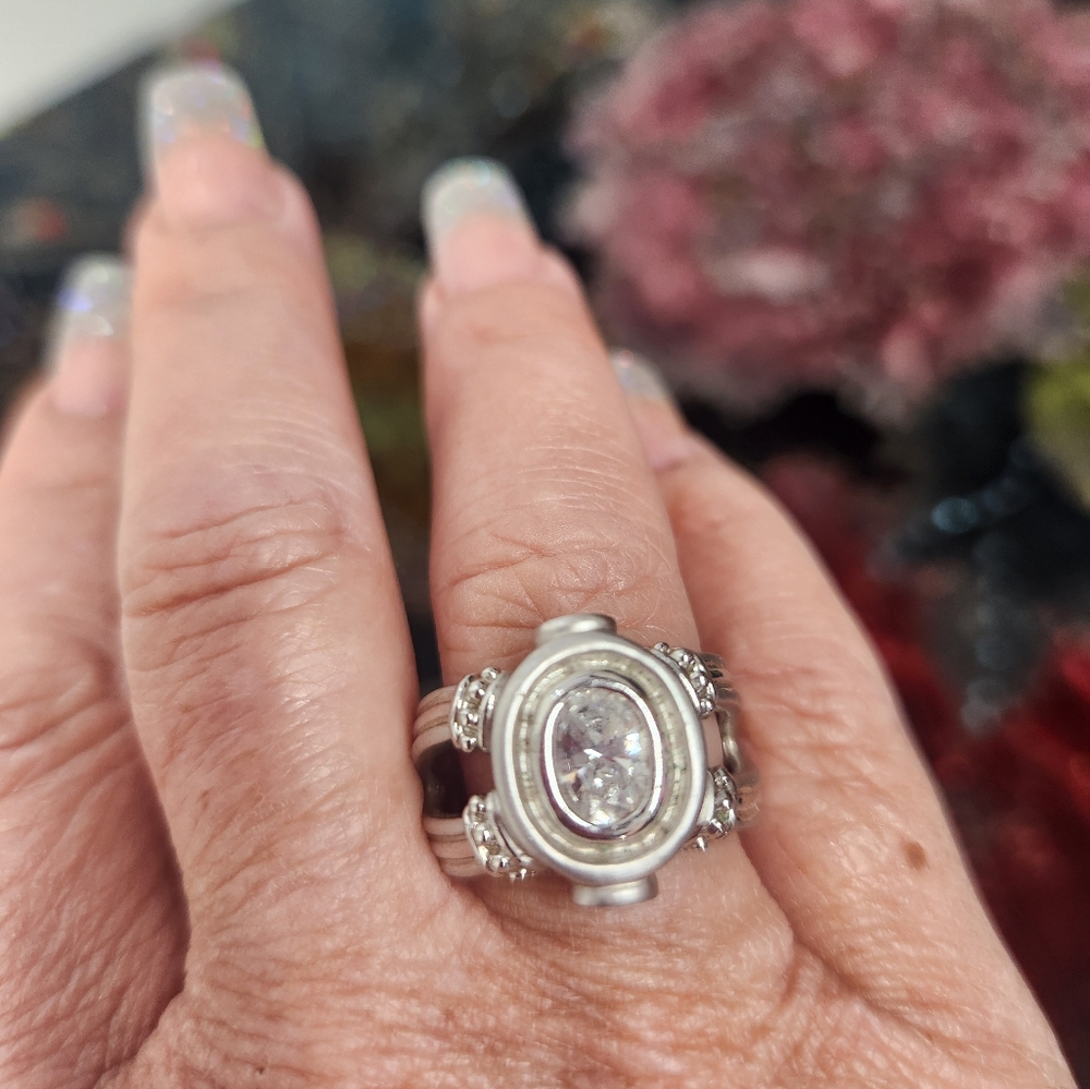 Smokey Quartz and Citrine Ring With Bonus Ring - Picture 8 of 8
